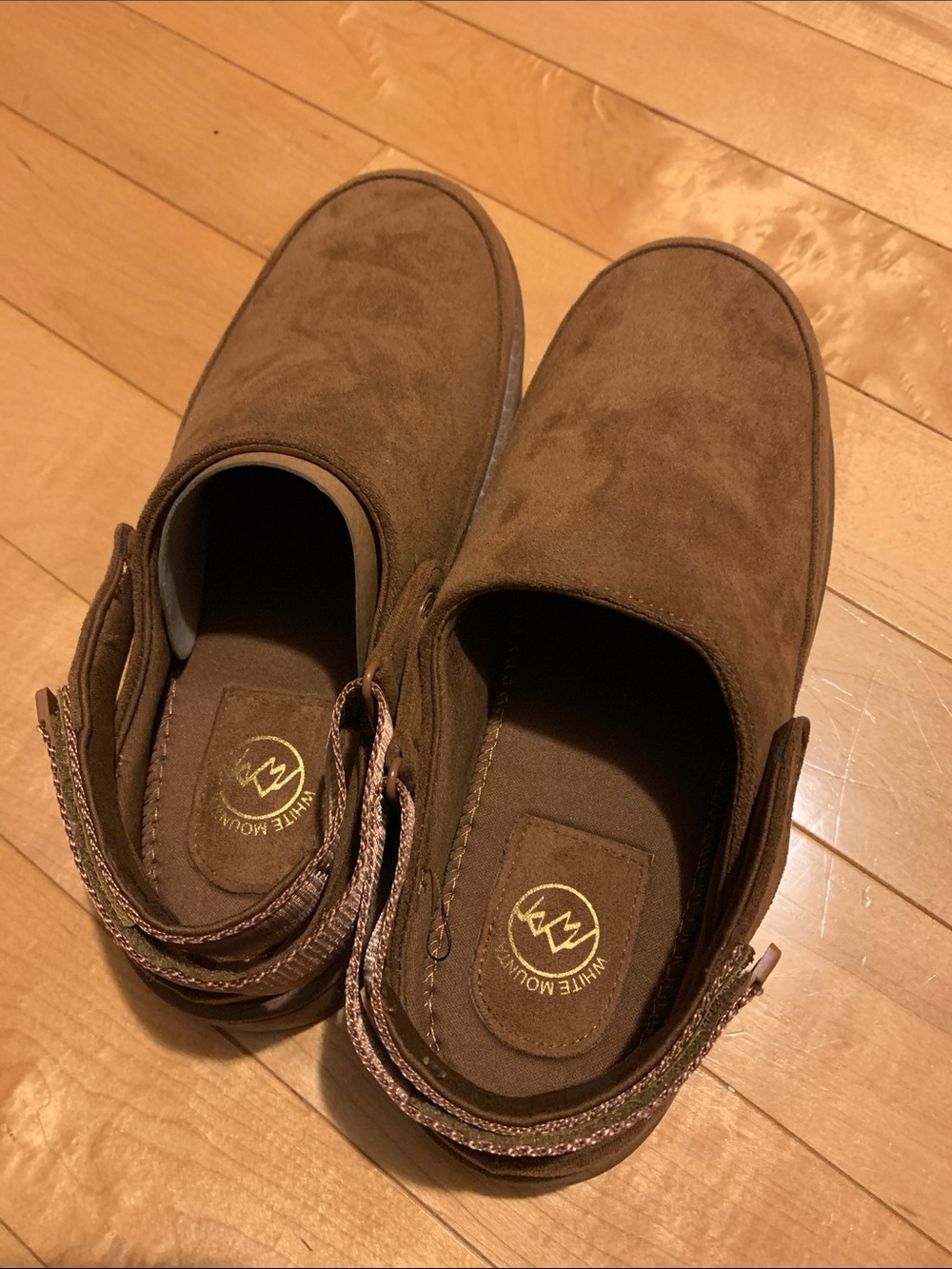 White Mountain Women’s Brown Suede Slip-On Clogs